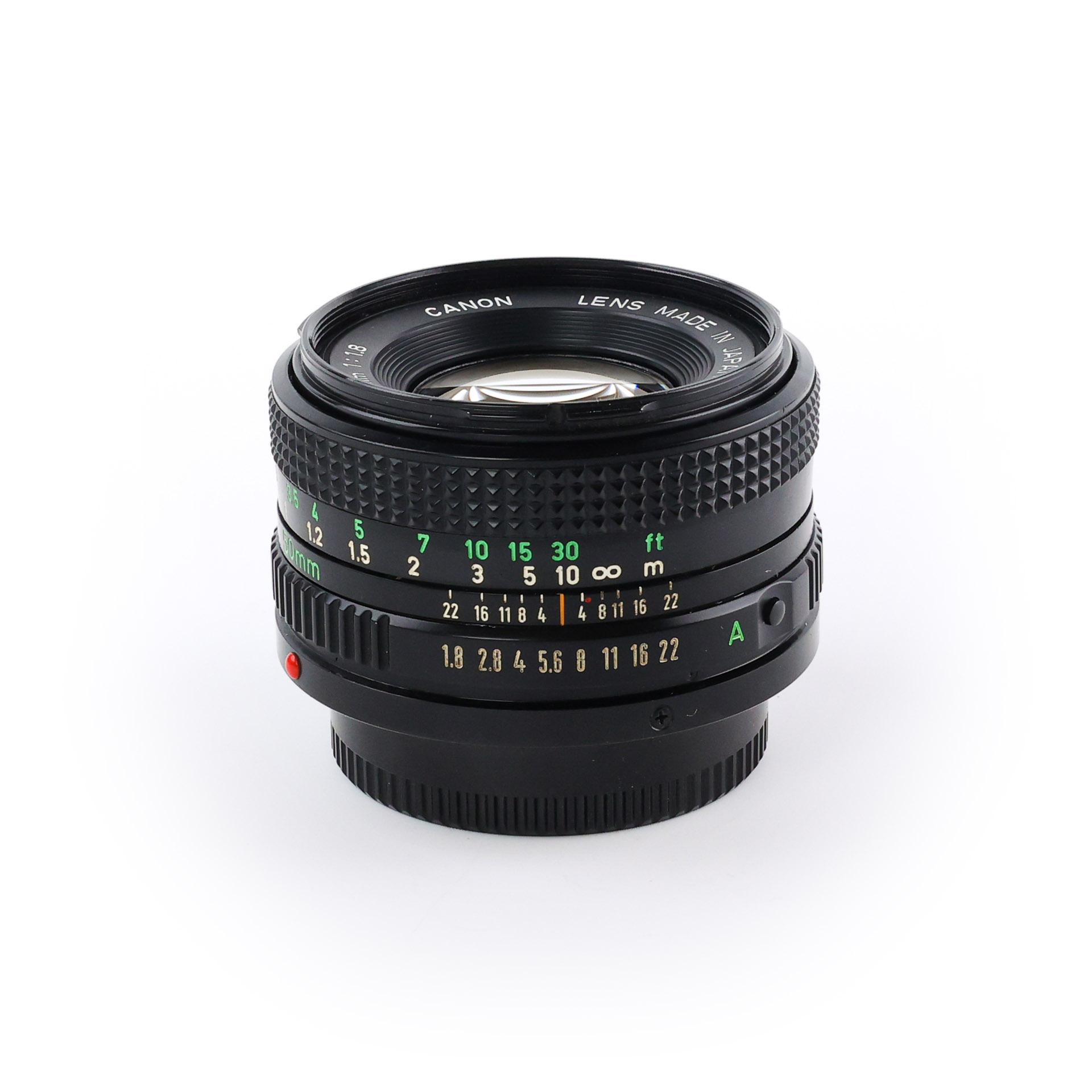 Canon FD 50mm F1.8 Manual Focus Standard Prime Later Version Lens